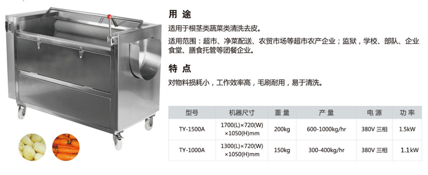 蔬果清洗脫皮機